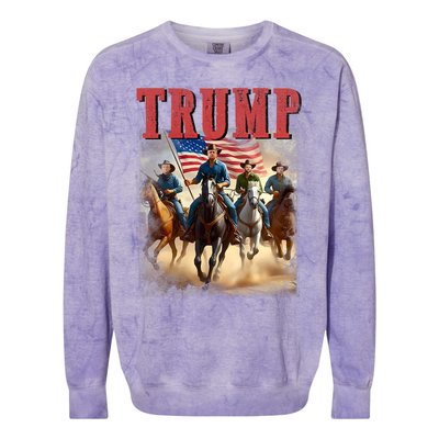 Trump Vance Kennedy Presidential Election 2024 Colorblast Crewneck Sweatshirt