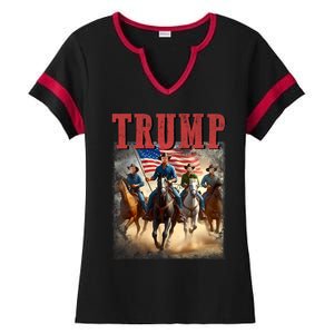 Trump Vance Kennedy Presidential Election 2024 Ladies Halftime Notch Neck Tee