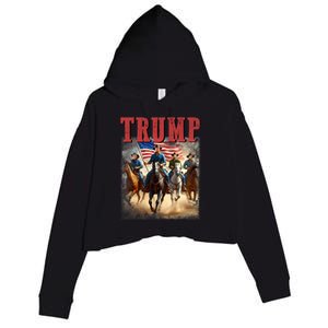 Trump Vance Kennedy Presidential Election 2024 Crop Fleece Hoodie