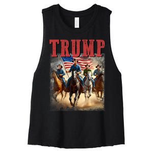 Trump Vance Kennedy Presidential Election 2024 Women's Racerback Cropped Tank