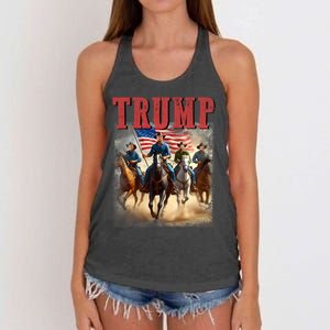 Trump Vance Kennedy Presidential Election 2024 Women's Knotted Racerback Tank