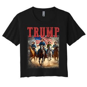 Trump Vance Kennedy Presidential Election 2024 Women's Crop Top Tee