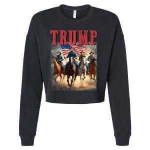 Trump Vance Kennedy Presidential Election 2024 Cropped Pullover Crew