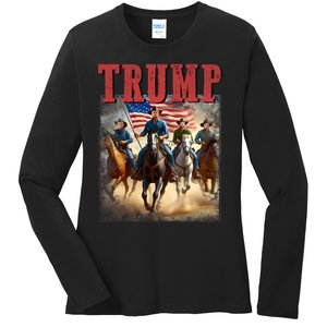 Trump Vance Kennedy Presidential Election 2024 Ladies Long Sleeve Shirt