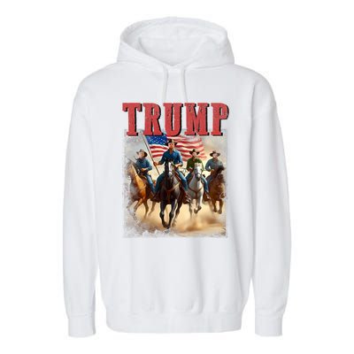 Trump Vance Kennedy Presidential Election 2024 Garment-Dyed Fleece Hoodie