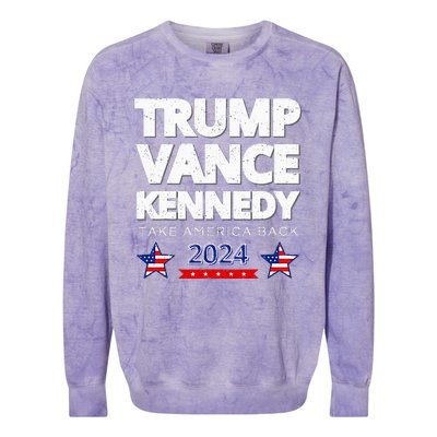 Trump Vance Kennedy 2024 Election Colorblast Crewneck Sweatshirt