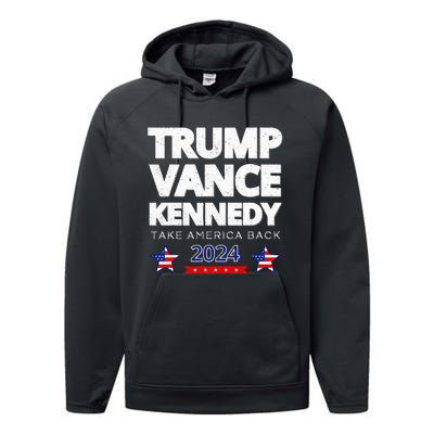 Trump Vance Kennedy 2024 Election Performance Fleece Hoodie