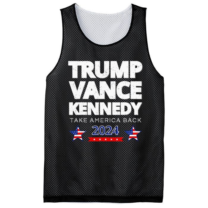 Trump Vance Kennedy 2024 Election Mesh Reversible Basketball Jersey Tank