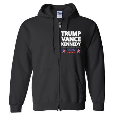 Trump Vance Kennedy 2024 Election Full Zip Hoodie