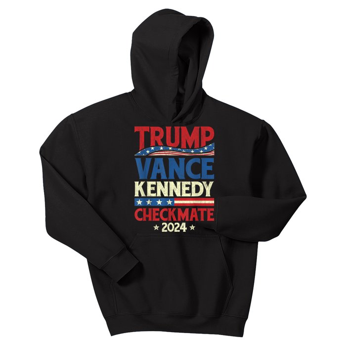 Trump Vance Kennedy Checkmate 2024 Election Republican Kids Hoodie