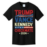 Trump Vance Kennedy Checkmate 2024 Election Republican Kids T-Shirt