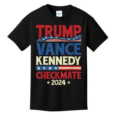 Trump Vance Kennedy Checkmate 2024 Election Republican Kids T-Shirt