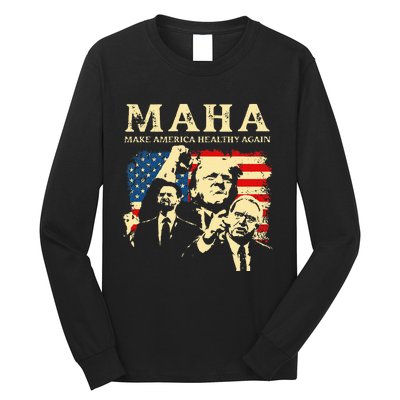 Trump Vance Kennedy Maha 2024 Funny Trump 45 47 Pro Trumpt Long Sleeve Shirt