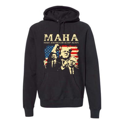 Trump Vance Kennedy Maha 2024 Funny Trump 45 47 Pro Trumpt Premium Hoodie