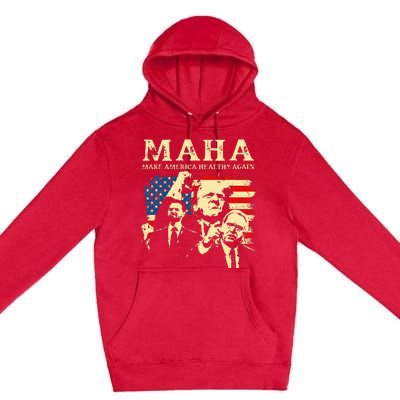 Trump Vance Kennedy Maha 2024 Funny Trump 45 47 Pro Trumpt Premium Pullover Hoodie