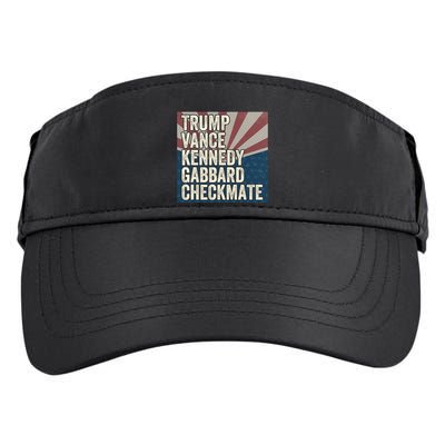 Trump Vance Kennedy Gabbard Checkmate American Flag Chess Adult Drive Performance Visor