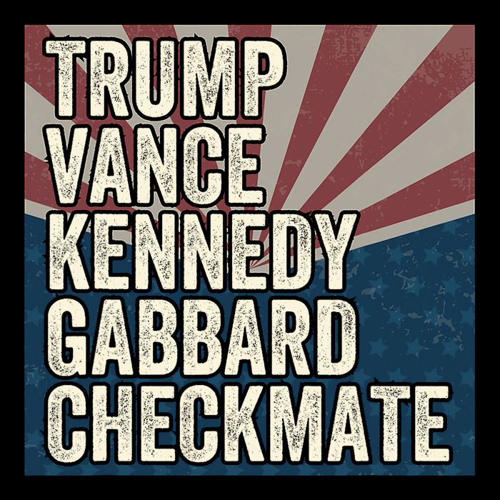 Trump Vance Kennedy Gabbard Checkmate American Flag Chess 16 in Basic Backpack
