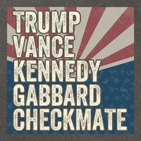 Trump Vance Kennedy Gabbard Checkmate American Flag Chess Cotton Canvas Backpack