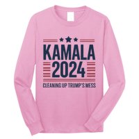 Trump Vs Kamala Presidential Debate 2024 Cleaning Up Mess Long Sleeve Shirt