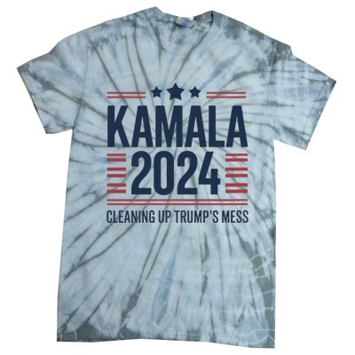 Trump Vs Kamala Presidential Debate 2024 Cleaning Up Mess Tie-Dye T-Shirt