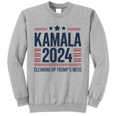 Trump Vs Kamala Presidential Debate 2024 Cleaning Up Mess Sweatshirt