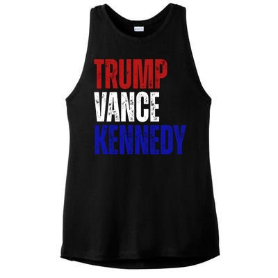 Trump Vance Kennedy Presidential Election Ladies PosiCharge Tri-Blend Wicking Tank