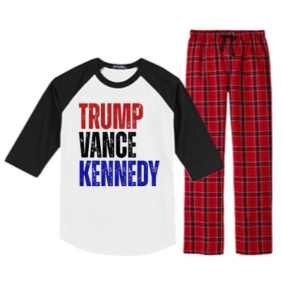 Trump Vance Kennedy Presidential Election Raglan Sleeve Pajama Set