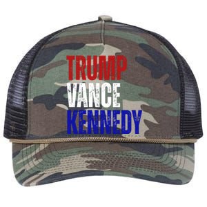 Trump Vance Kennedy Presidential Election Retro Rope Trucker Hat Cap