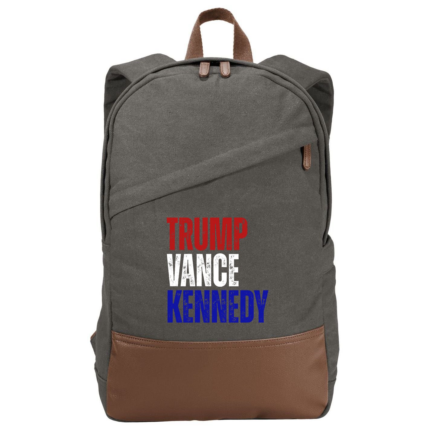 Trump Vance Kennedy Presidential Election Cotton Canvas Backpack