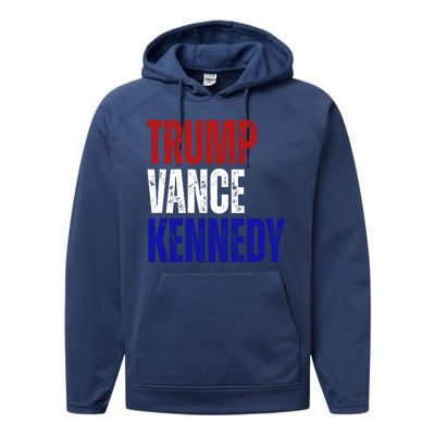 Trump Vance Kennedy Presidential Election Performance Fleece Hoodie