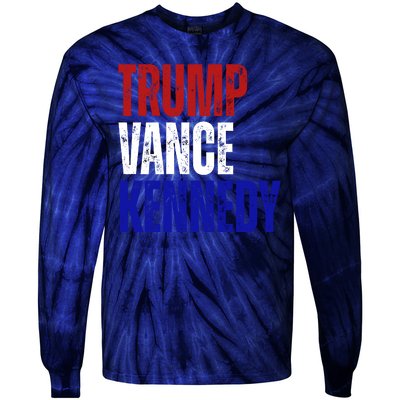 Trump Vance Kennedy Presidential Election Tie-Dye Long Sleeve Shirt