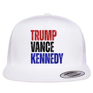 Trump Vance Kennedy Presidential Election Flat Bill Trucker Hat