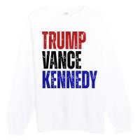 Trump Vance Kennedy Presidential Election Premium Crewneck Sweatshirt