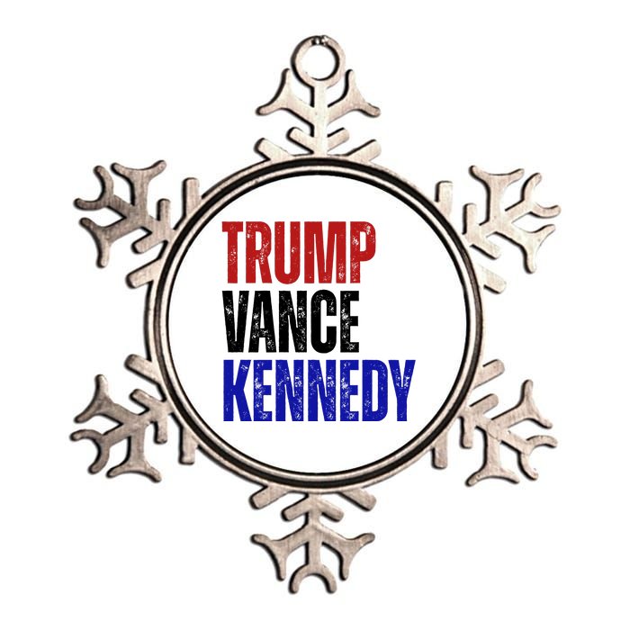 Trump Vance Kennedy Presidential Election Metallic Star Ornament