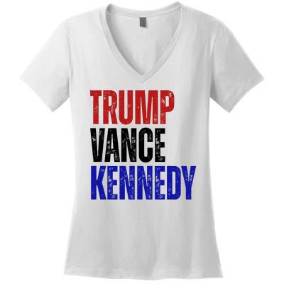 Trump Vance Kennedy Presidential Election Women's V-Neck T-Shirt