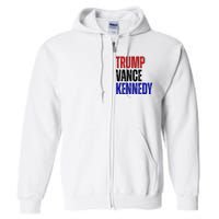 Trump Vance Kennedy Presidential Election Full Zip Hoodie