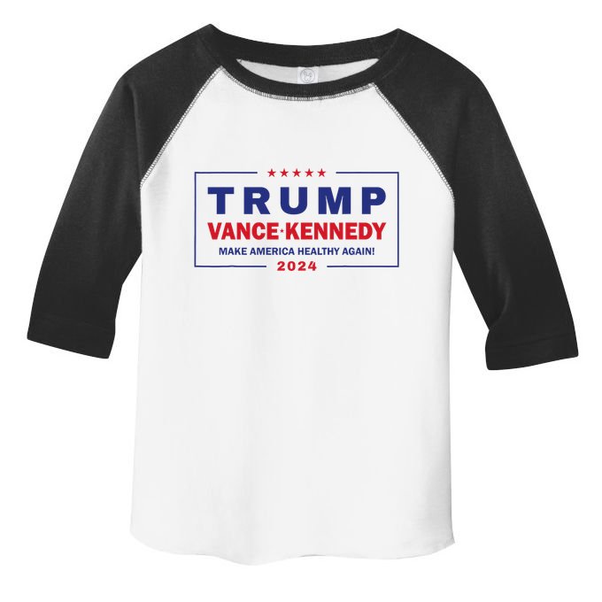 Trump Vance Kennedy Make America Healthy Again Toddler Fine Jersey T-Shirt