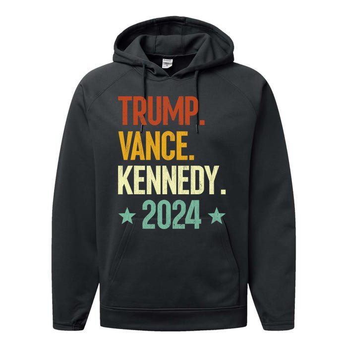 Trump Vance Kennedy President 2024 Election Republican Performance Fleece Hoodie