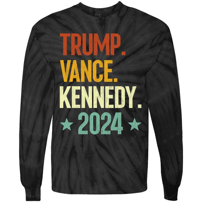 Trump Vance Kennedy President 2024 Election Republican Tie-Dye Long Sleeve Shirt