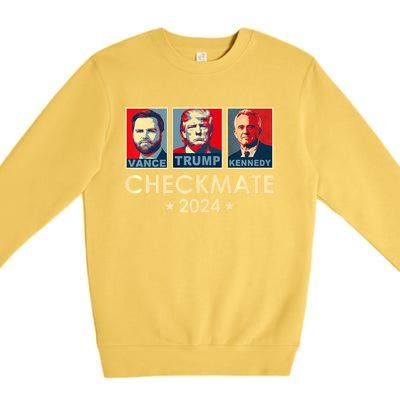 Trump Vance Kennedy Checkmate 2024 Election Republican Premium Crewneck Sweatshirt