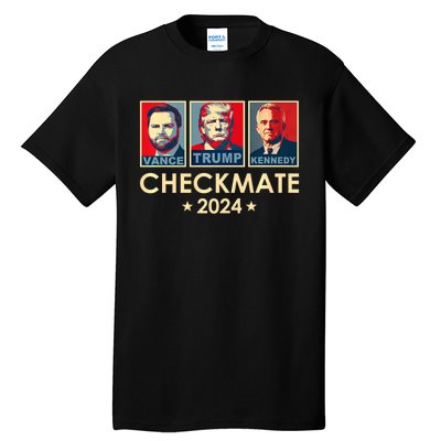 Trump Vance Kennedy Checkmate 2024 Election Republican Tall T-Shirt