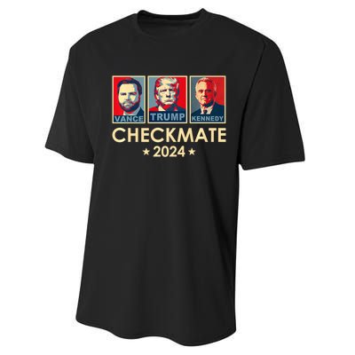 Trump Vance Kennedy Checkmate 2024 Election Republican Performance Sprint T-Shirt