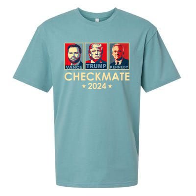 Trump Vance Kennedy Checkmate 2024 Election Republican Sueded Cloud Jersey T-Shirt