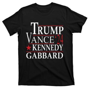 Trump Vance Kennedy Gabbard 2024 Election T-Shirt