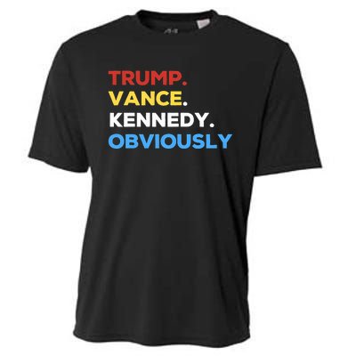 Trump Vance Kennedy Obviously 2024 Election Republican Cooling Performance Crew T-Shirt