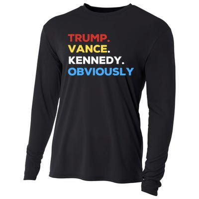 Trump Vance Kennedy Obviously 2024 Election Republican Cooling Performance Long Sleeve Crew