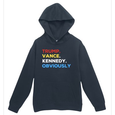 Trump Vance Kennedy Obviously 2024 Election Republican Urban Pullover Hoodie