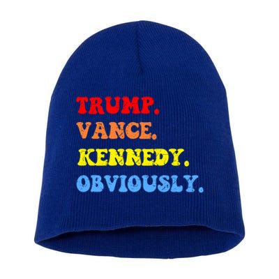 Trump Vance Kennedy Rfk For President Election 2024 Maha Gift Short Acrylic Beanie