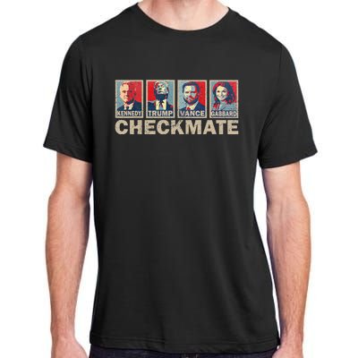 Trump Vance Kennedy Gabbard Checkmate Election Republican Adult ChromaSoft Performance T-Shirt