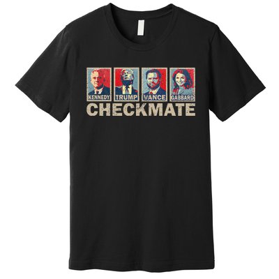 Trump Vance Kennedy Gabbard Checkmate Election Republican Premium T-Shirt